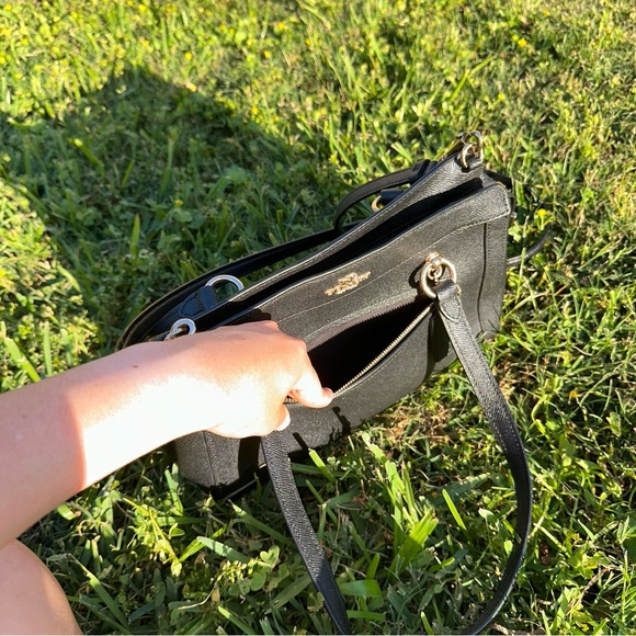 Coach Black Kailey Carryall Satchel Crossbody Bag - Picture 10 of 16